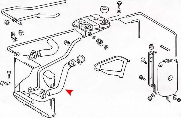 URO Radiator Coolant Hose
