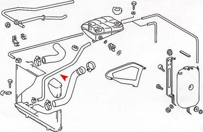 URO Engine Coolant Reservoir Hose 1265011882
