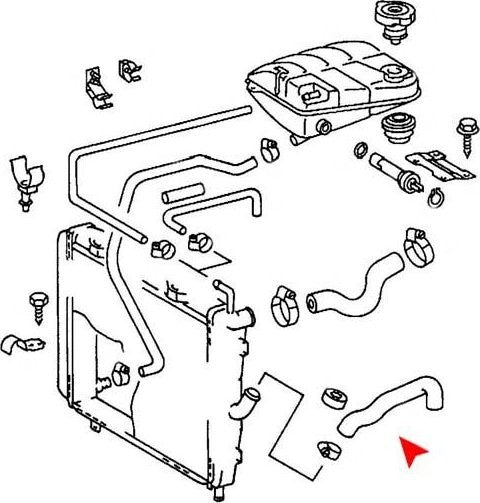URO Radiator Coolant Hose