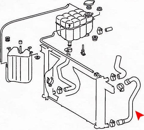 URO Radiator Coolant Hose