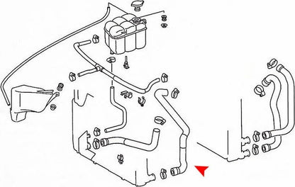 URO Radiator Coolant Hose