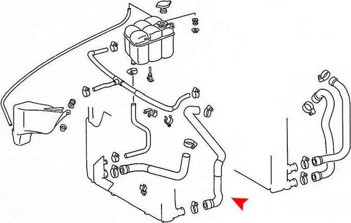 URO Radiator Coolant Hose