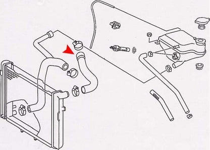 URO Radiator Coolant Hose