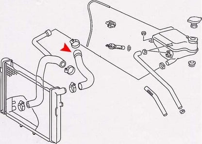 URO Radiator Coolant Hose 2015012382