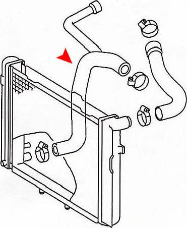 URO Radiator Coolant Hose 2015016682