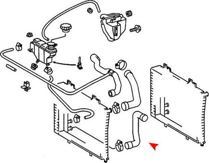 URO Radiator Coolant Hose 2025015182