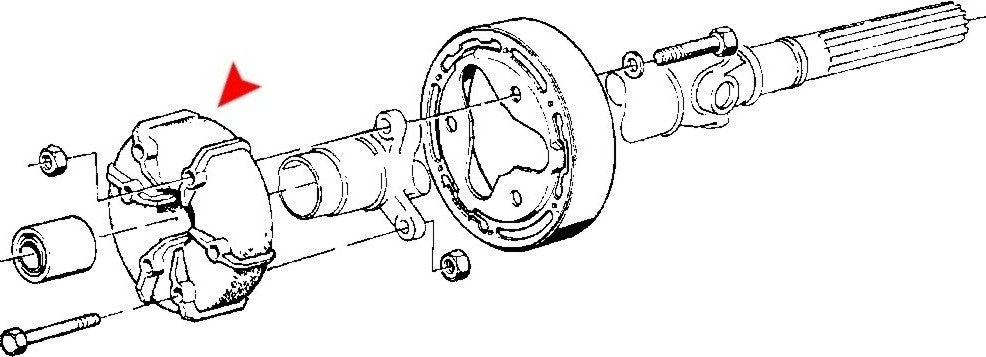 URO Drive Shaft Flex Joint 26111225624
