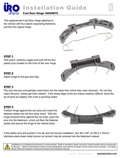 URO Fuel Door Hinge