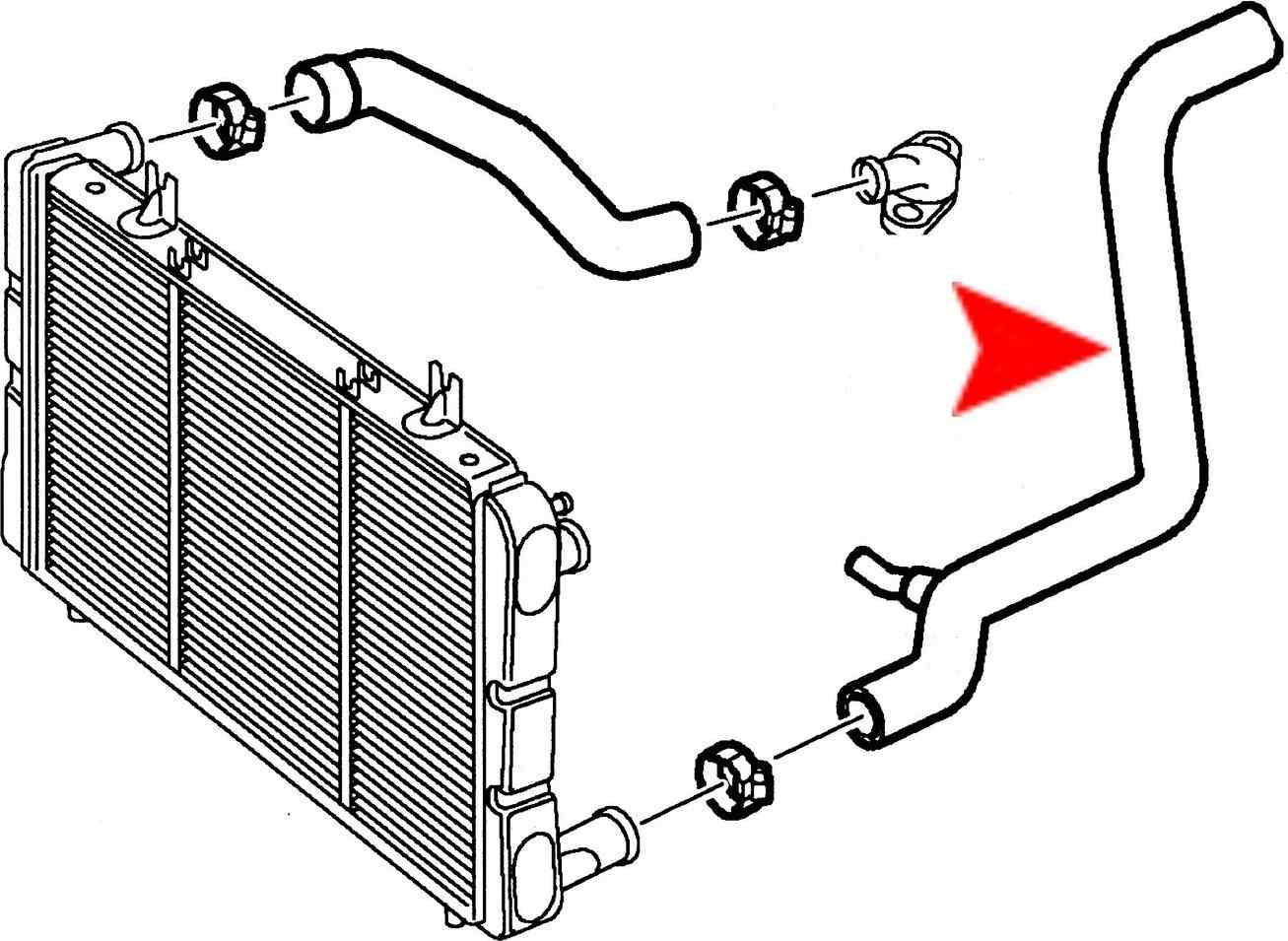 URO Radiator Coolant Hose