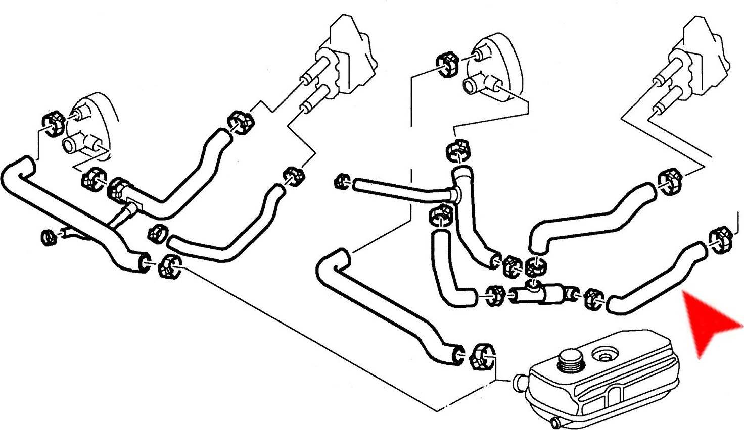 URO HVAC Heater Hose 4121695