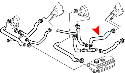URO Engine Coolant Bypass Hose 4121703