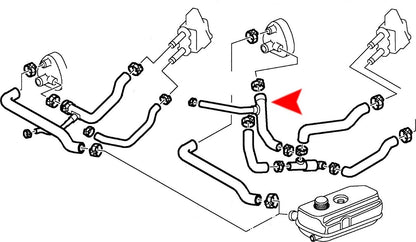 URO Engine Coolant Bypass Hose 4284311