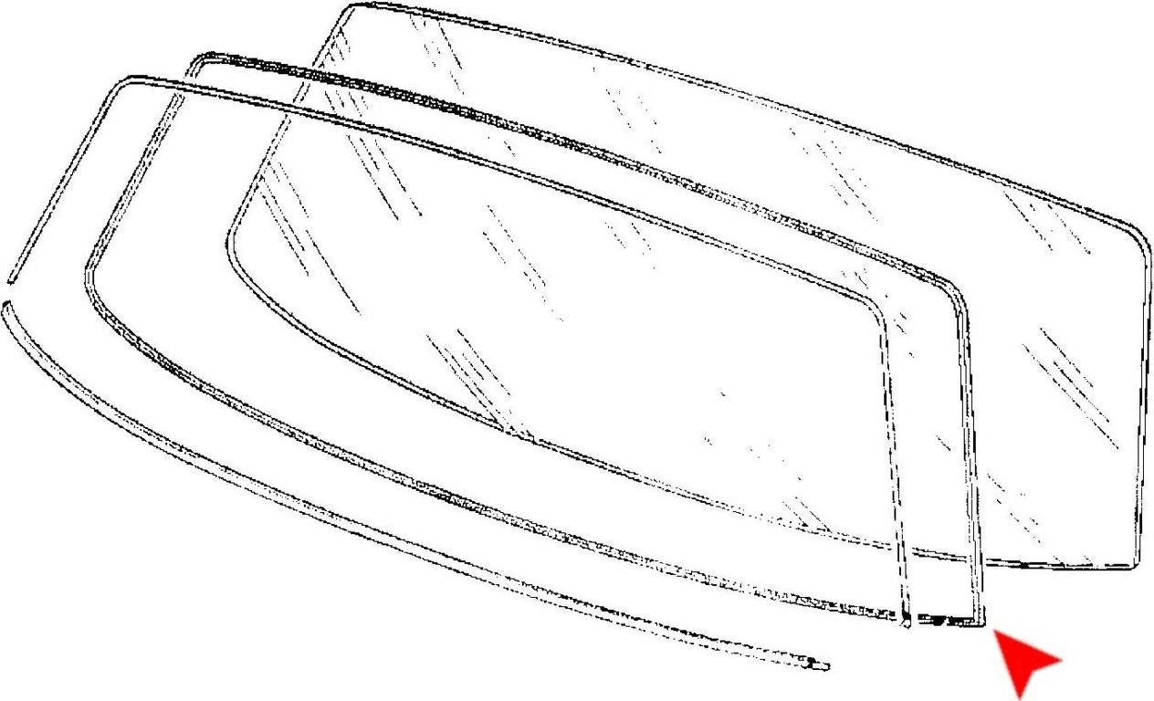 URO Back Glass Seal 51311820485