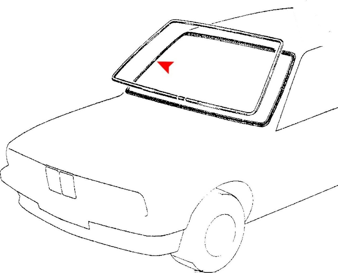 URO Windshield Seal 51311972248