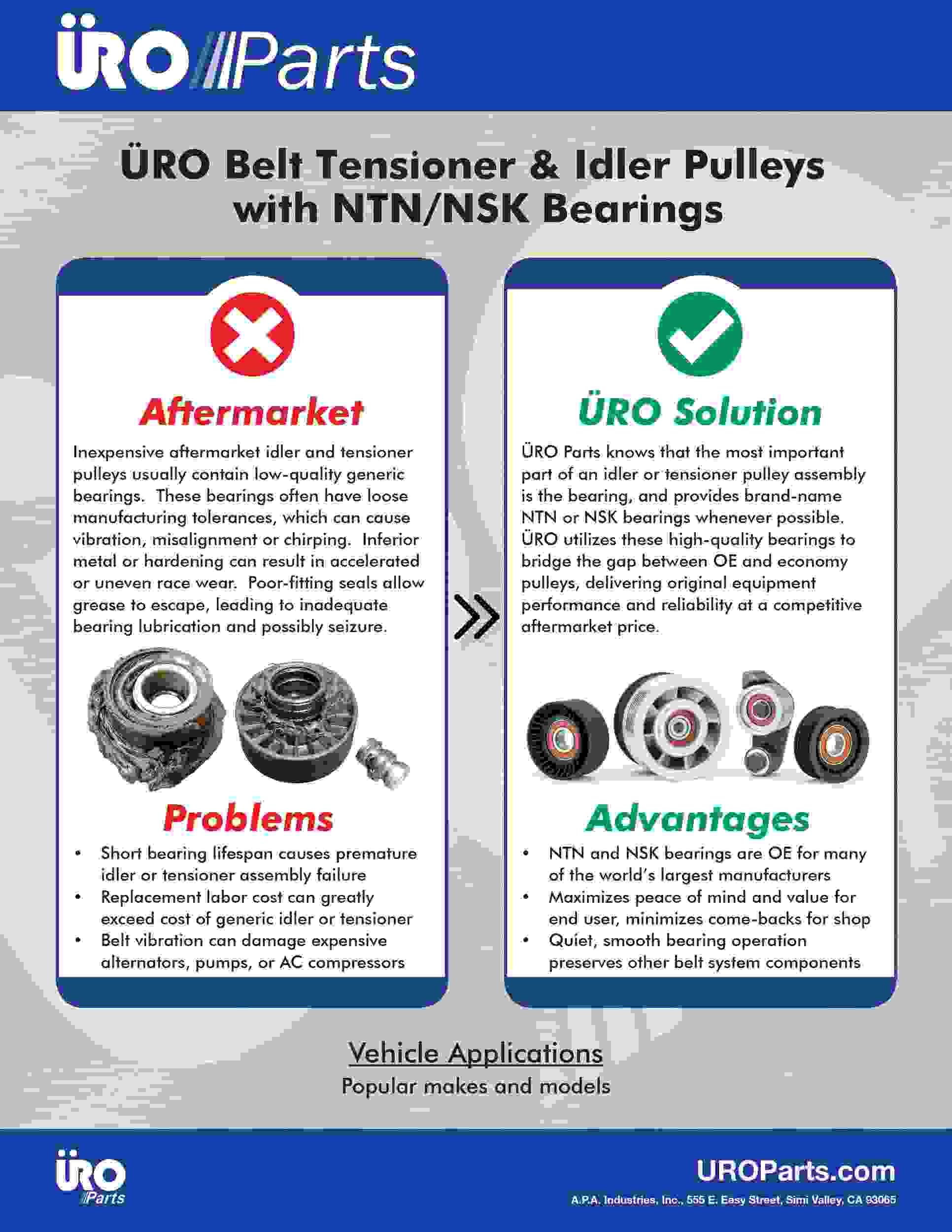 URO Accessory Drive Belt Tensioner 6112000570