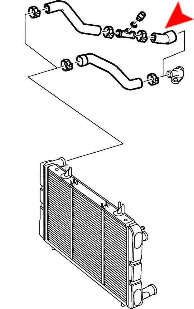 URO Radiator Coolant Hose 7546161