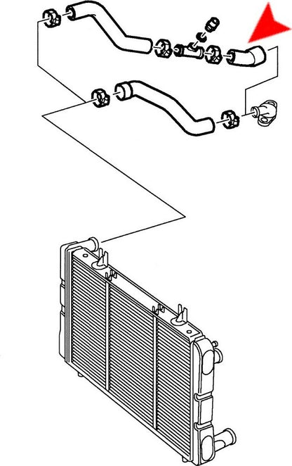 URO Radiator Coolant Hose 7546161