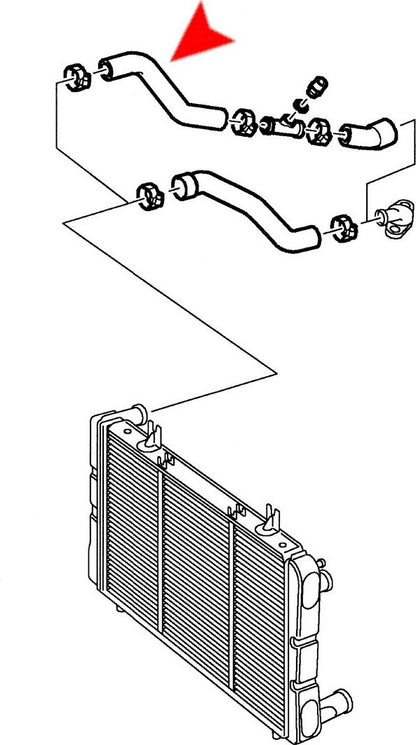 URO Radiator Coolant Hose 7546179