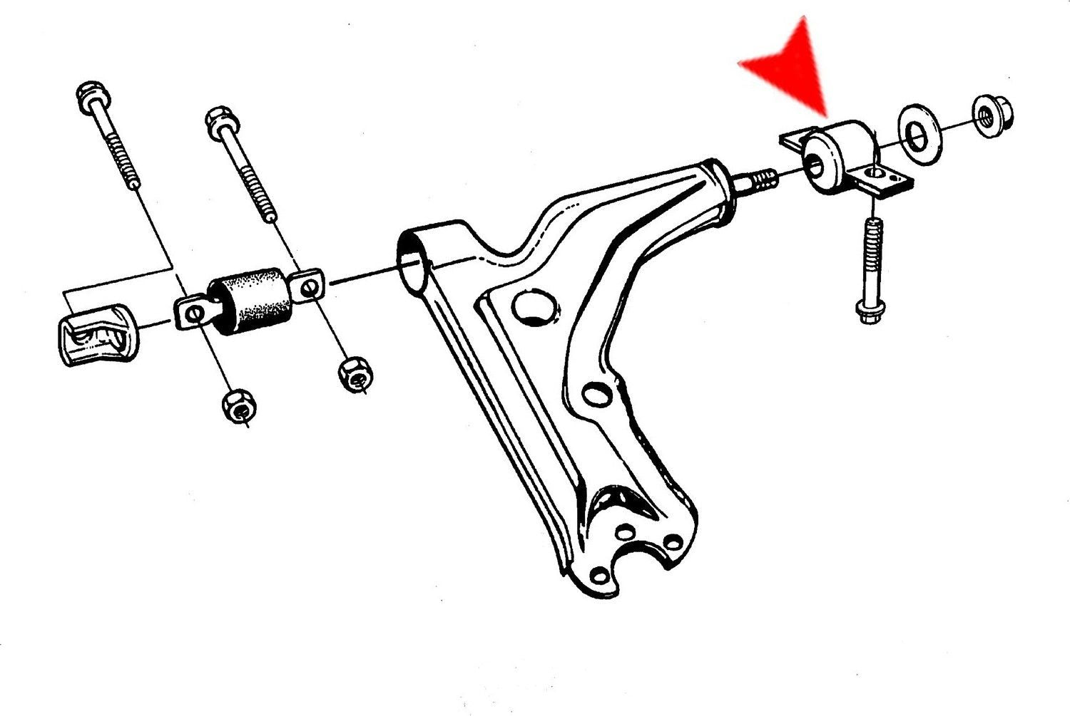 URO Suspension Control Arm Bushing 8965253
