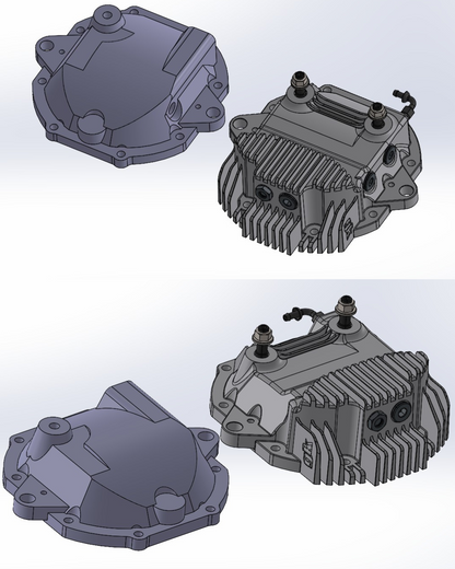 GKTech Z33 350z/Z34 370z & RZ34 Extended dual stud diff cover (Cover only)