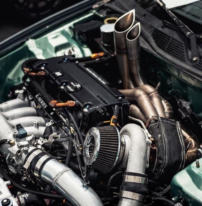 PrivateLabelMfg K-Series Hood Exit Up-Pipe & Dump Tube for Sidewinder Turbo Manifold