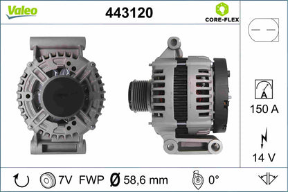 Valeo Alternator 443120