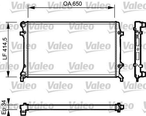Valeo Radiator 735120 main image