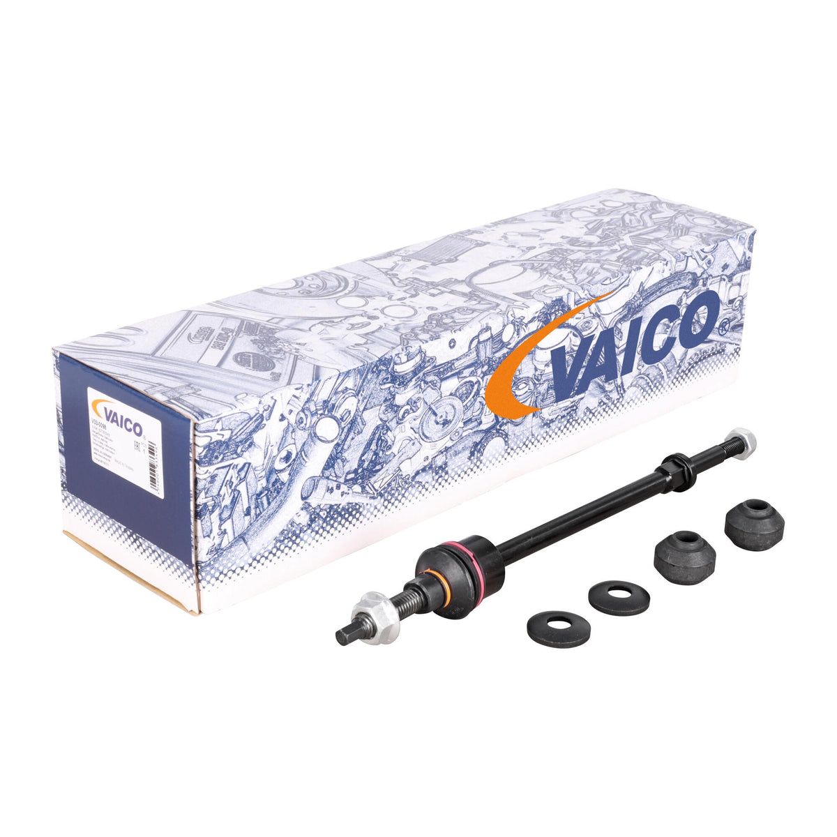 Vaico Link/Coupling Rod, stabiliser bar V33-0098