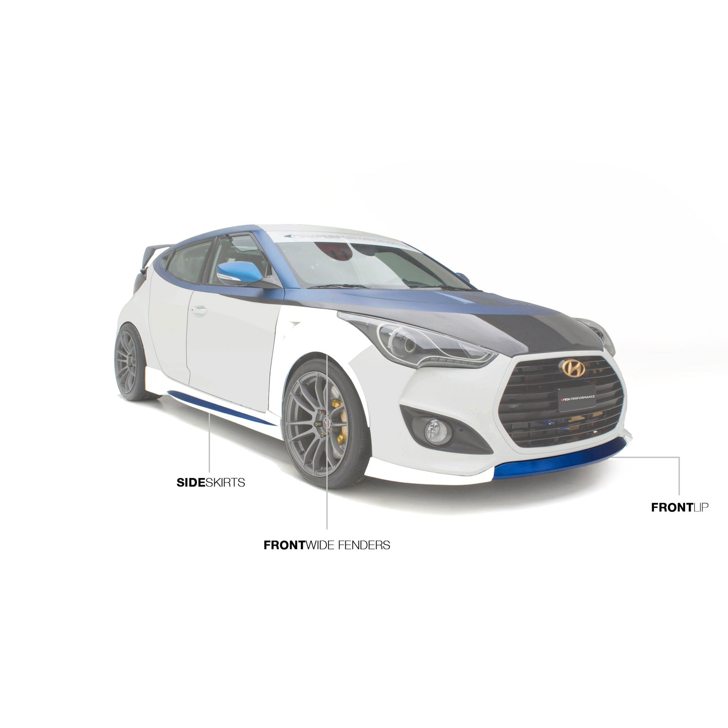 ARK 2013-2017 Hyundai Veloster Turbo C-FX Side Skirts