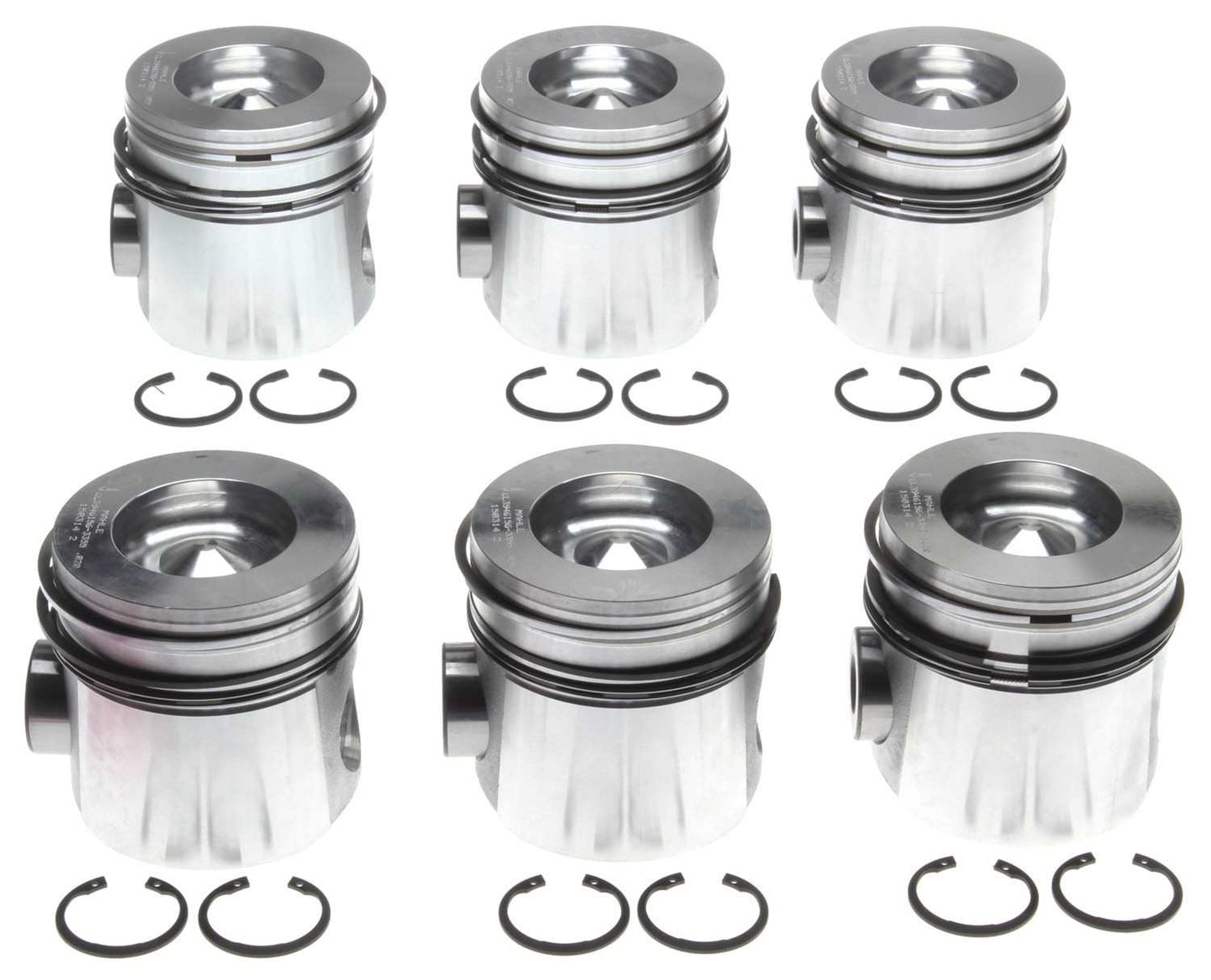 Mahle OE 98-02 Dodge Ram 2500/3500 4.035in Bore .020 Oversize Piston Set (Set of 6) 224-3355WR.020