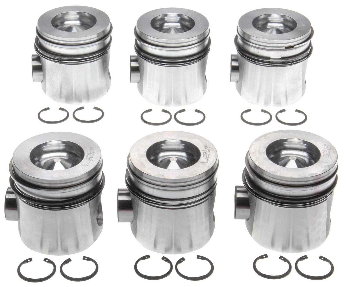 Mahle OE 98-02 Dodge Ram 2500/3500 4.016in Bore Piston Set w/ Rings (Set of 6) 224-3355WR
