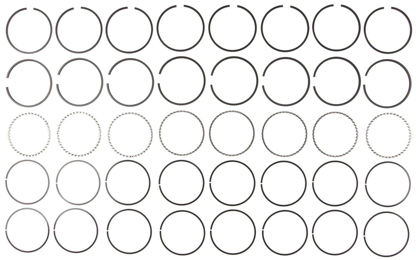 Mahle Rings Ford 260/312 Engs 56-57/62-65 / Ford Trk 260 Eng 1964 Chrome Ring Set 40009.040
