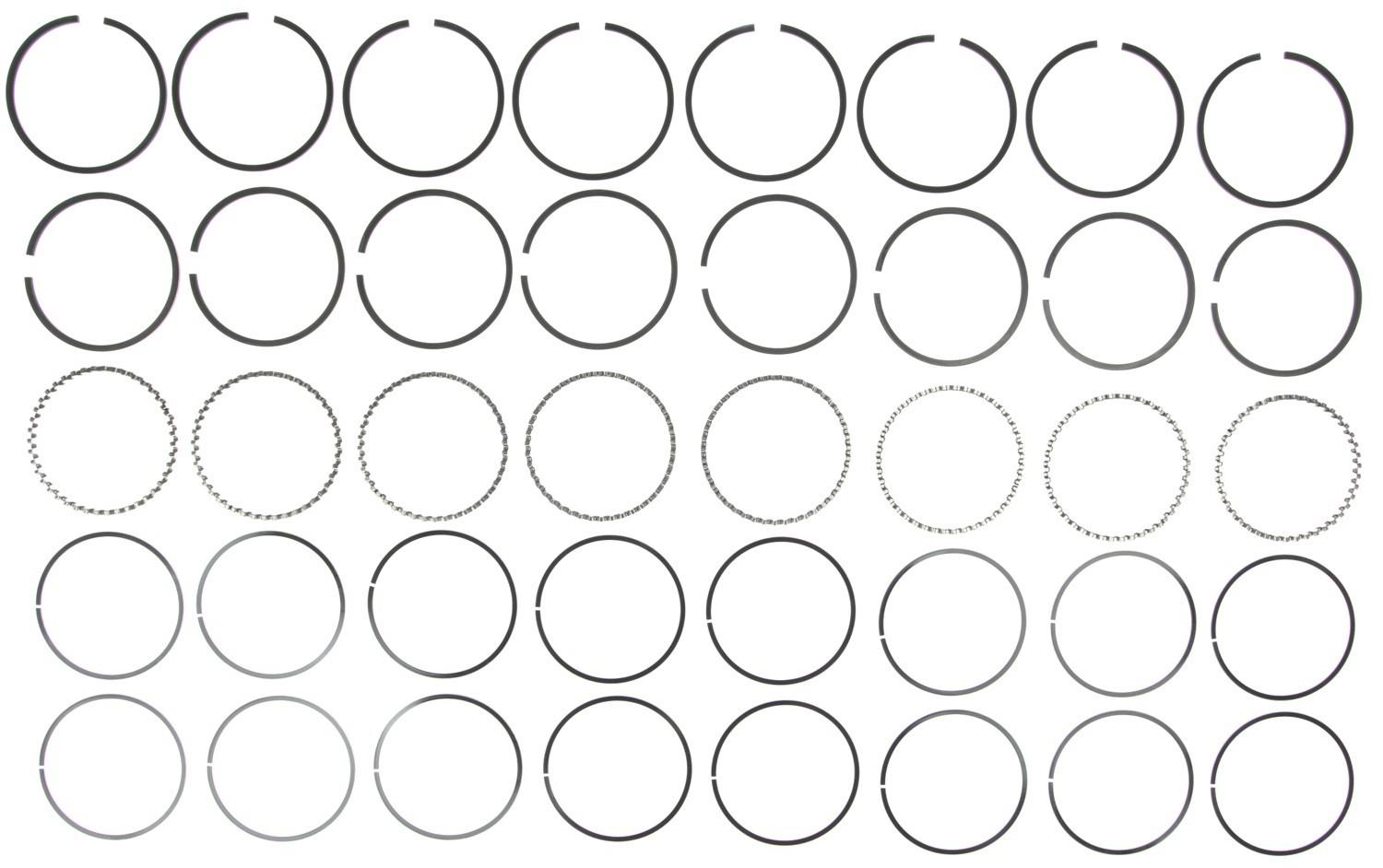 Mahle Rings Case Checker 318 Eng 59-66 Chry 318 5.2L Eng 75-89 Chry Ind Engs Moly Ring Set 40069CP.020