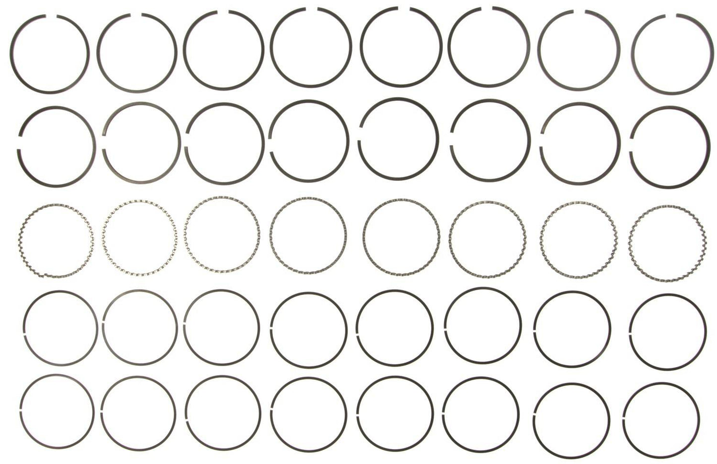 Mahle Rings Checker 283/307 Engs 65-70 Chevy 283/307 Engs 57-73 Chevy Marine Moly Ring Set 40076CP.030