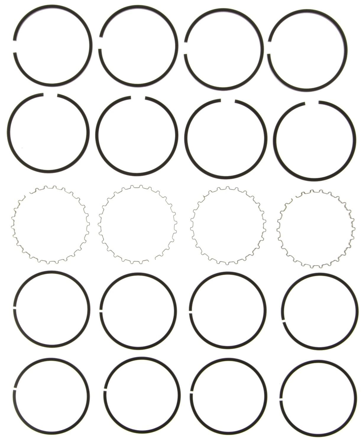 Mahle Rings Jeep 134 Eng 39-73 Chrome Ring Set 4007