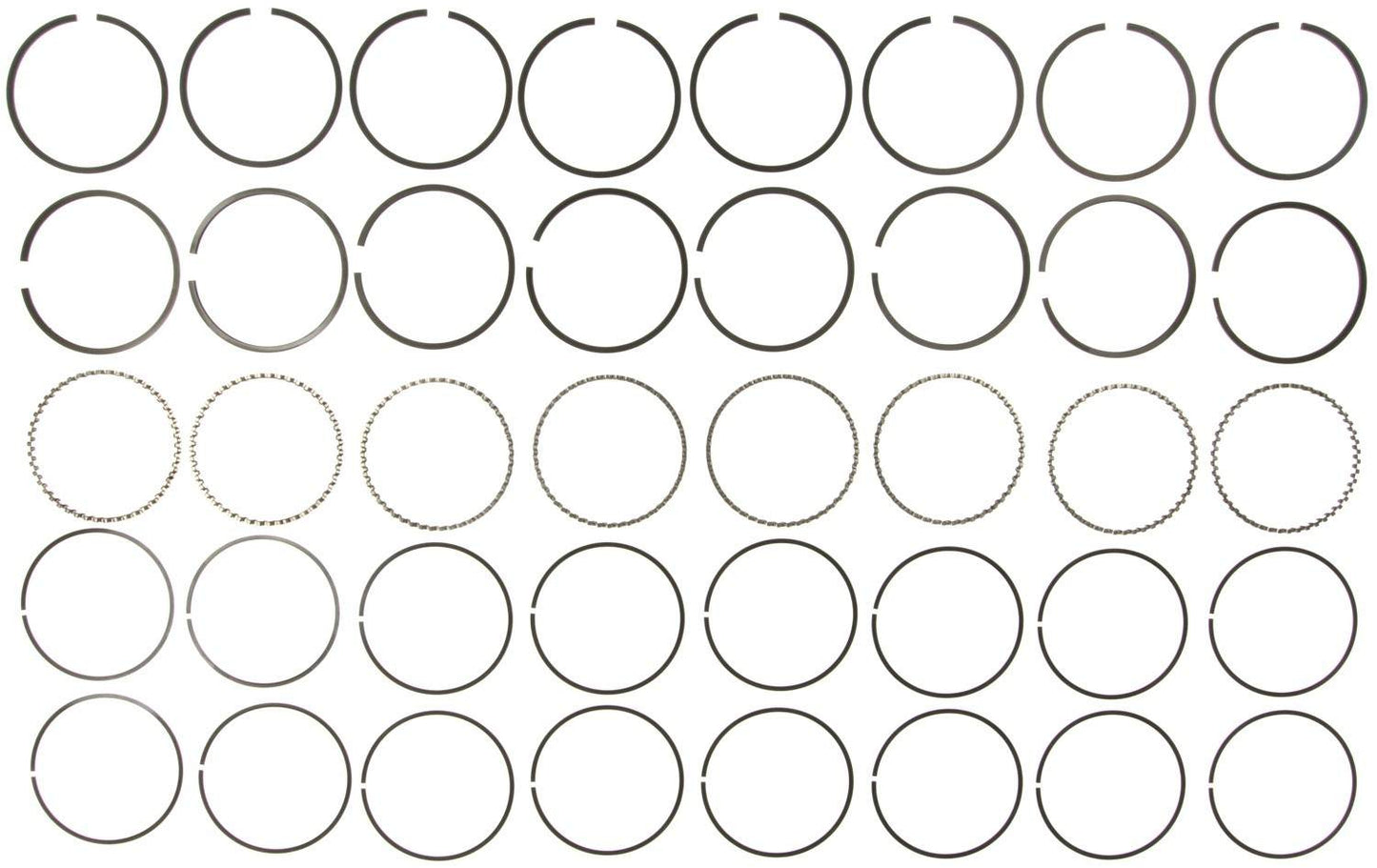 Mahle Rings Chevy 427/454 Engs 66-76 Chevy Trk 454 7.4L Eng 70-90 Chry 383 Moly Ring Set 40203CP