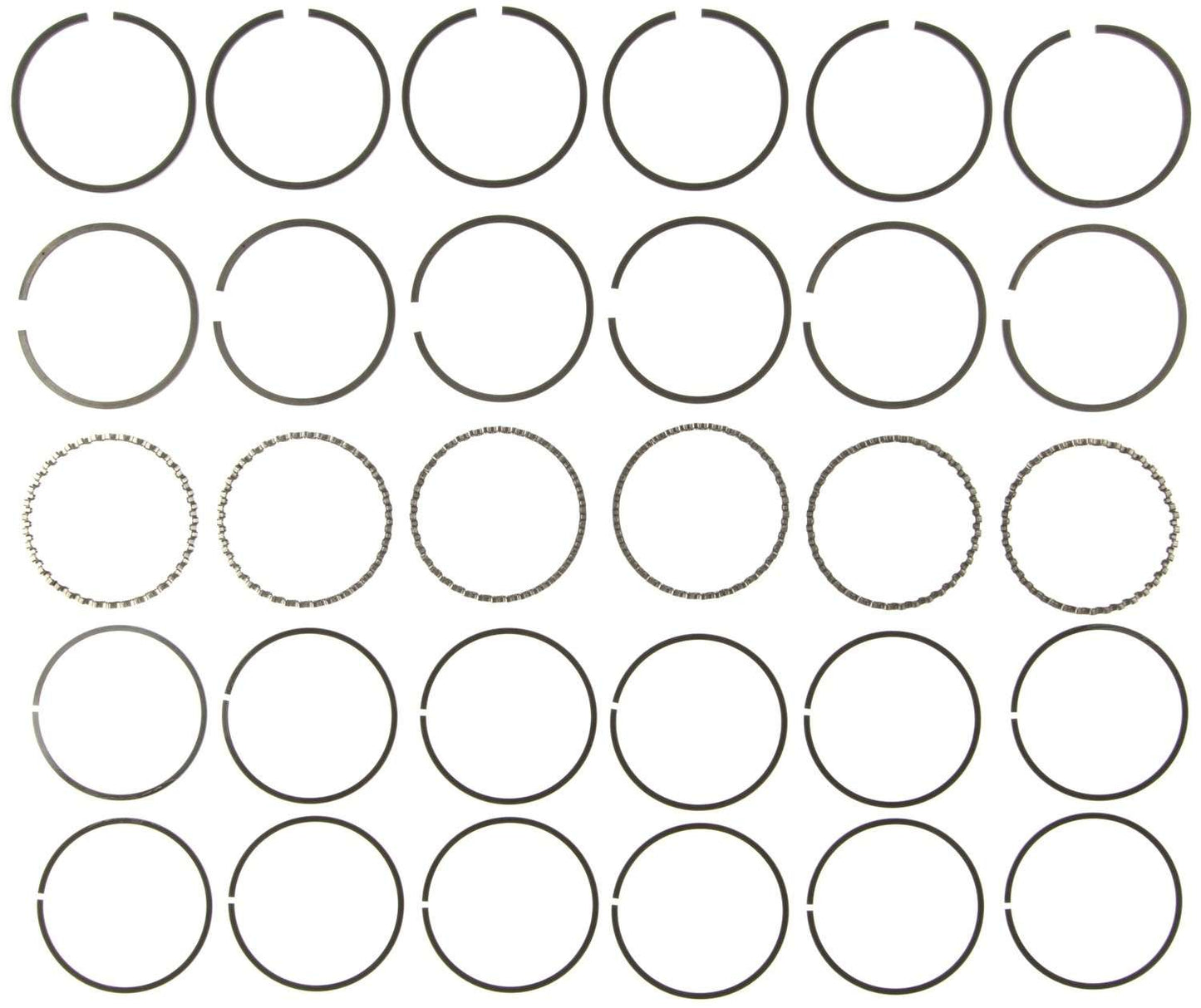 Mahle Rings Case Chry 225 3.7L Eng 76-83 Chry Ind Engs DeSo 225 Eng 1960 Moly Ring Set 40276CP