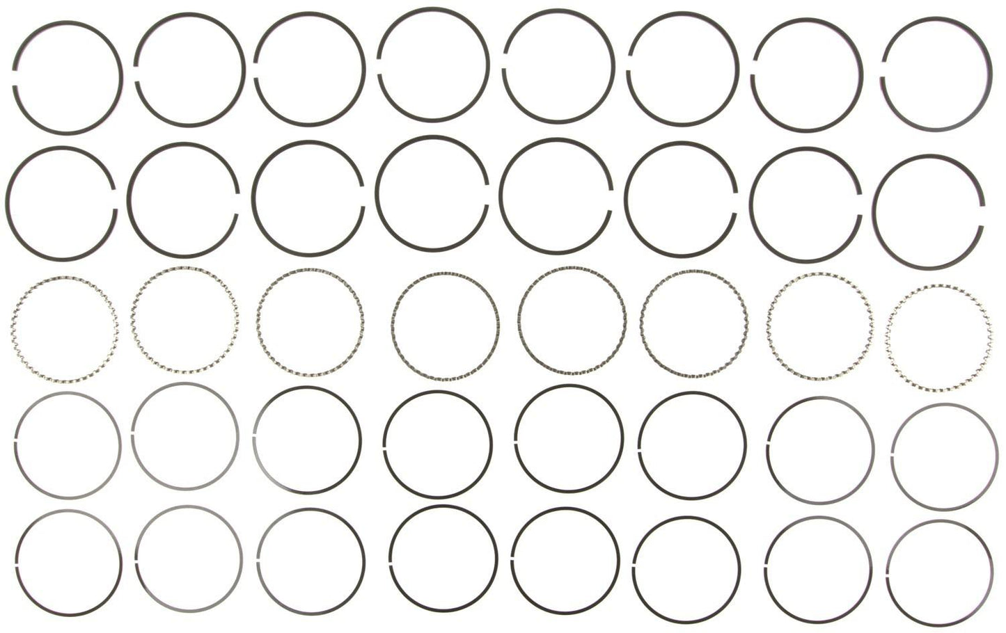 Mahle Rings CHR/FORD/GM V8 53-97 Chrome Ring Set 40451.020