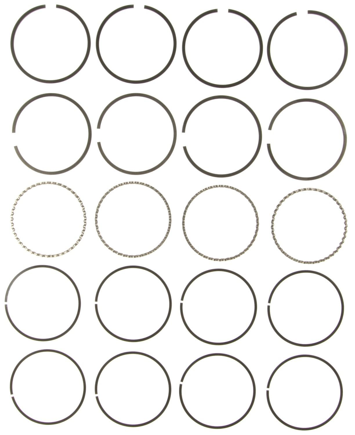 Mahle Rings AMC 150 2.46L Eng 83-90 Chevy 153 Eng 62-70 Chevy Trk 153 Eng Moly Ring Set 40452CP