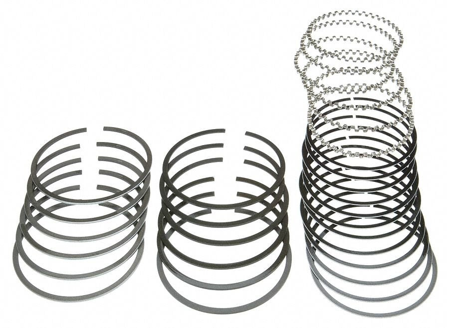Mahle Rings AMC 199/232/258 Engs 64-87 Buick 225 Eng 64-67 Gray Int Trk Jeep Chrome Ring Set 40619CP