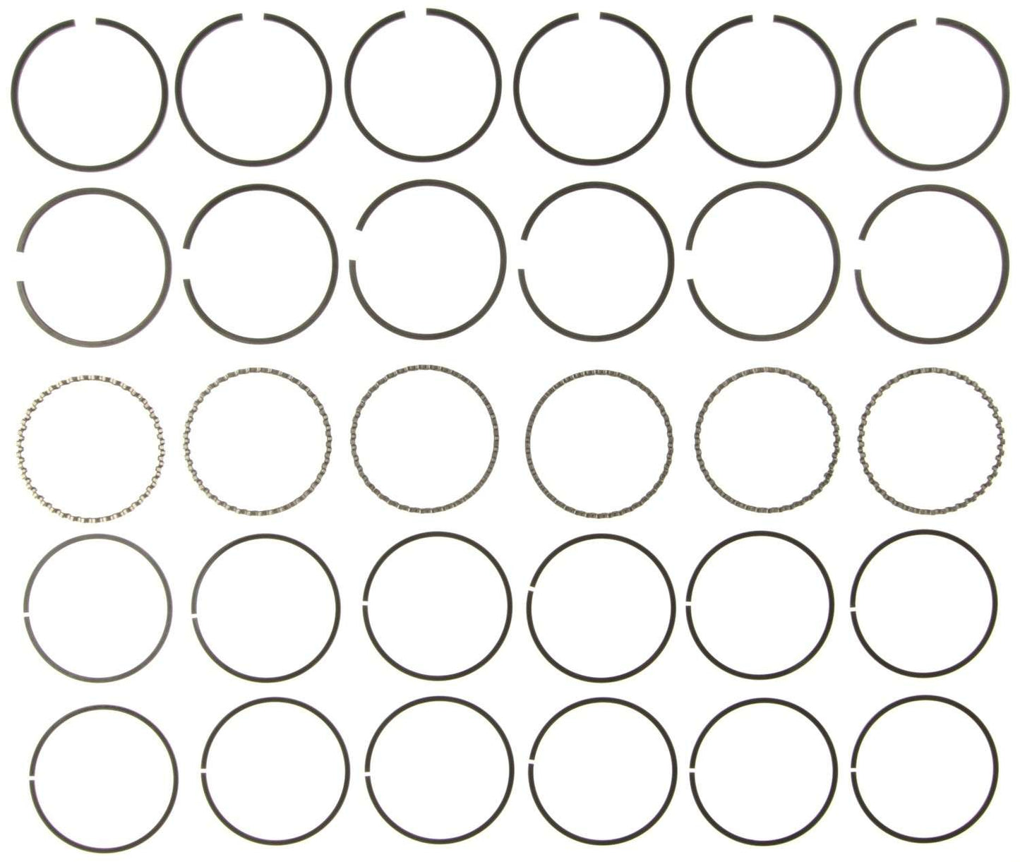 Mahle Rings AMC 199/232/258 Engs 64-87 Buick 225 Eng 64-67 Gray Int Trk Jeep Moly Ring Set 40668CP