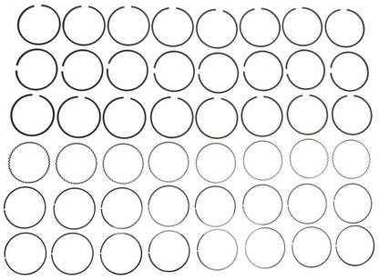 Mahle Rings Chevy Marine Chevy Trk 427 7.0L Eng 68-90 GMC Trk 427 7.0L Eng Moly Ring Set 40723CP