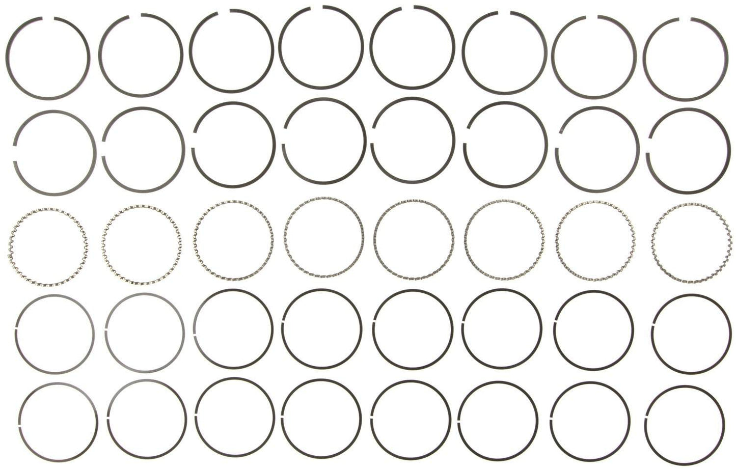 Mahle Rings Buick 307Y 5.0L 350BHJX 5.7L Engs 68-88 Cad 307 9 5.0L Eng Moly Ring Set 40849CP.030