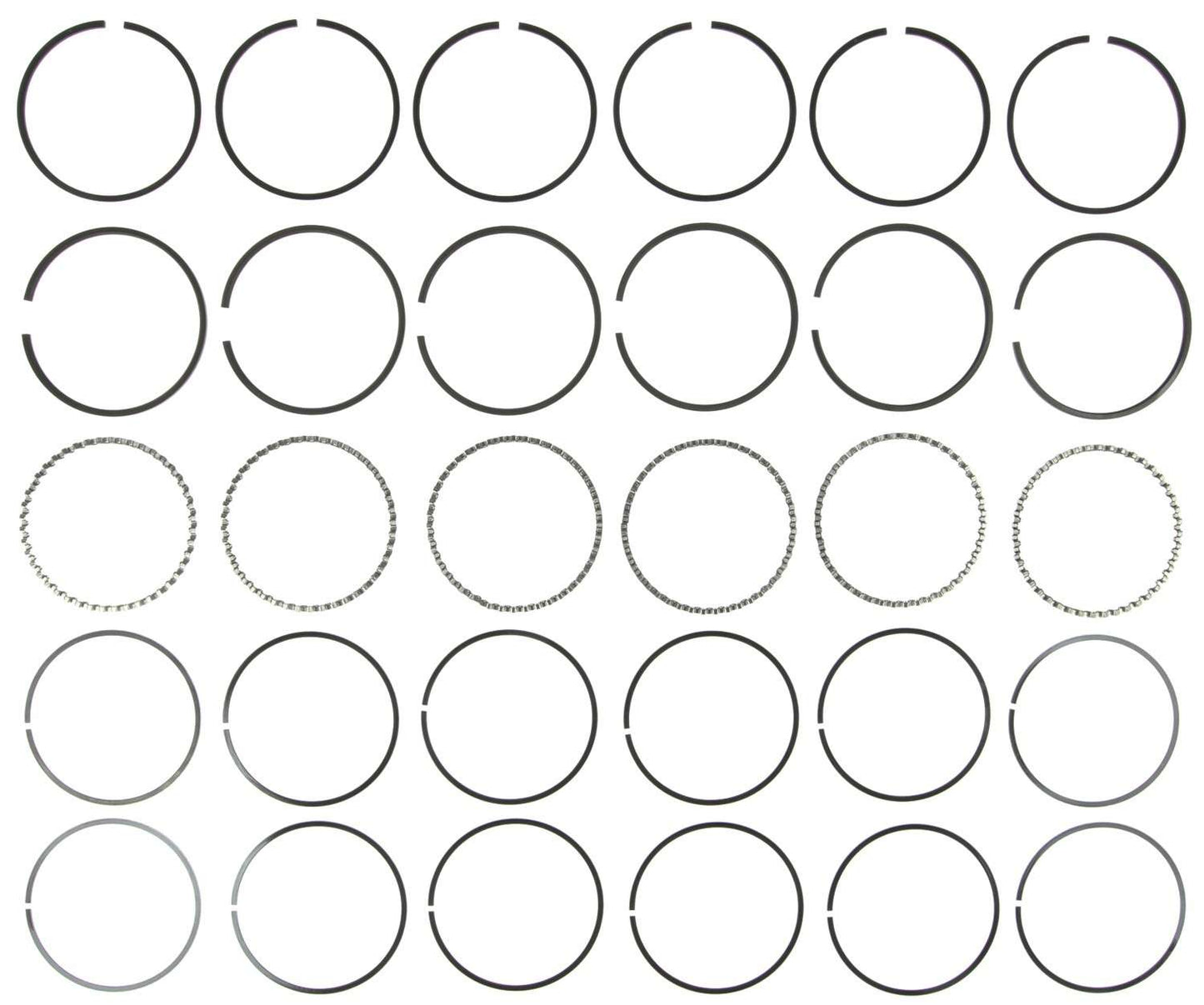 Mahle Rings Ford 171 2.8L Eng 74-79 Ford Trk 171 2.8L Eng 83-86 Merc 171 Chrome Ring Set 41104CP