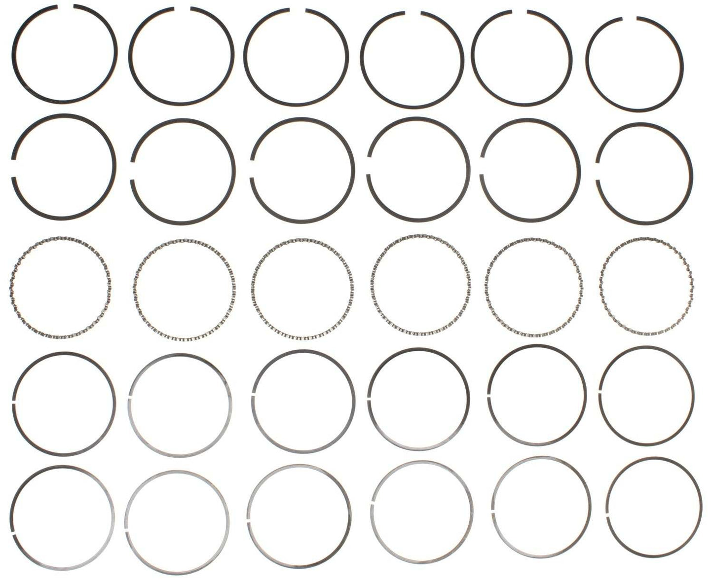 Mahle Rings Ford 200 3.3L /250 4.1L Engs 63-84 / Ford Trk 200/250 Engs 65-77 Chrome Ring Set 41221.020