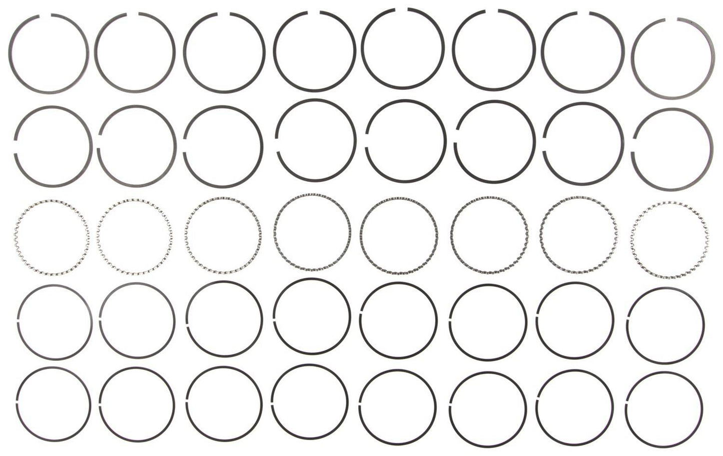 Mahle Rings Checker 318 Eng 59-66 / Chry 318 5.2L Eng 75-89 Chrome Ring Set 41226.020