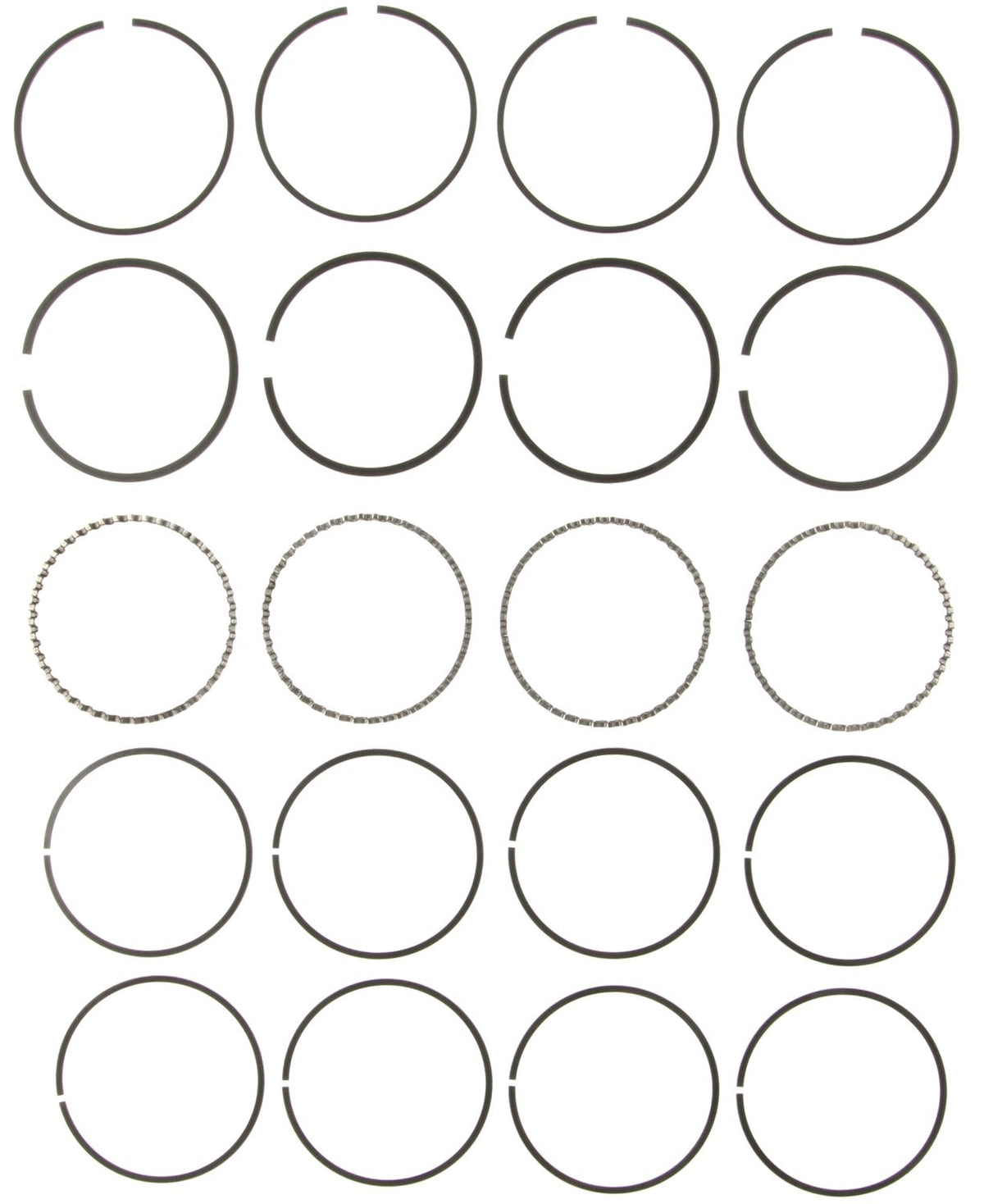 Mahle Rings AMC 151 2.5L Eng 79-80 Buick 151 2.5L Eng 1980 Chevy 151 2.5L Moly Ring Set 41240CP