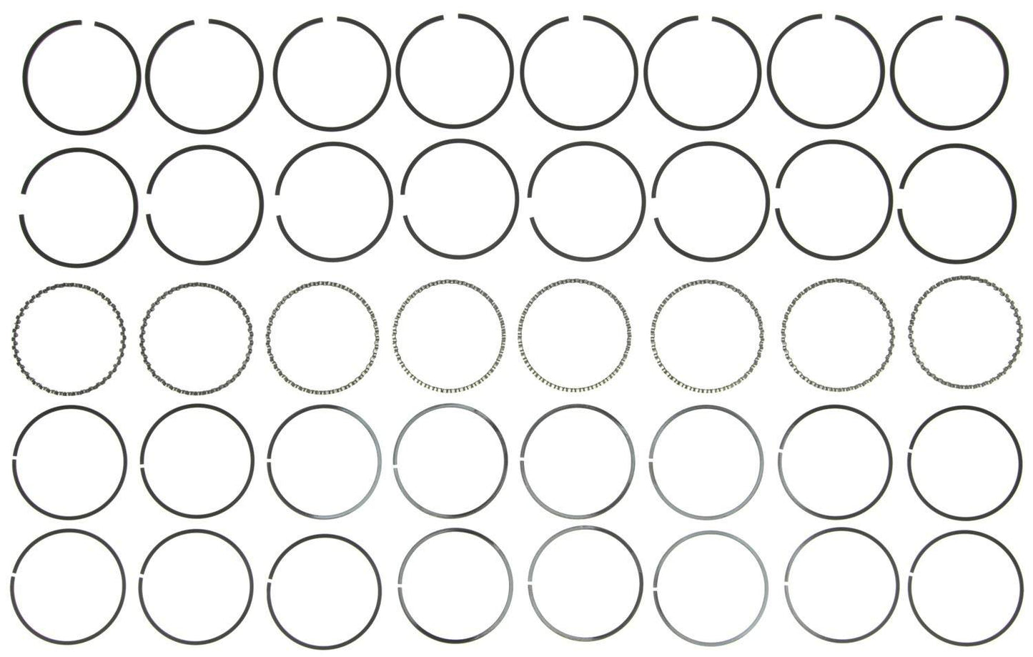 Mahle Rings Buick 305 5.0L Eng 77-91 Checker 305 5.0L Eng 78-80 Chevy 305 Chrome Ring Set 41276