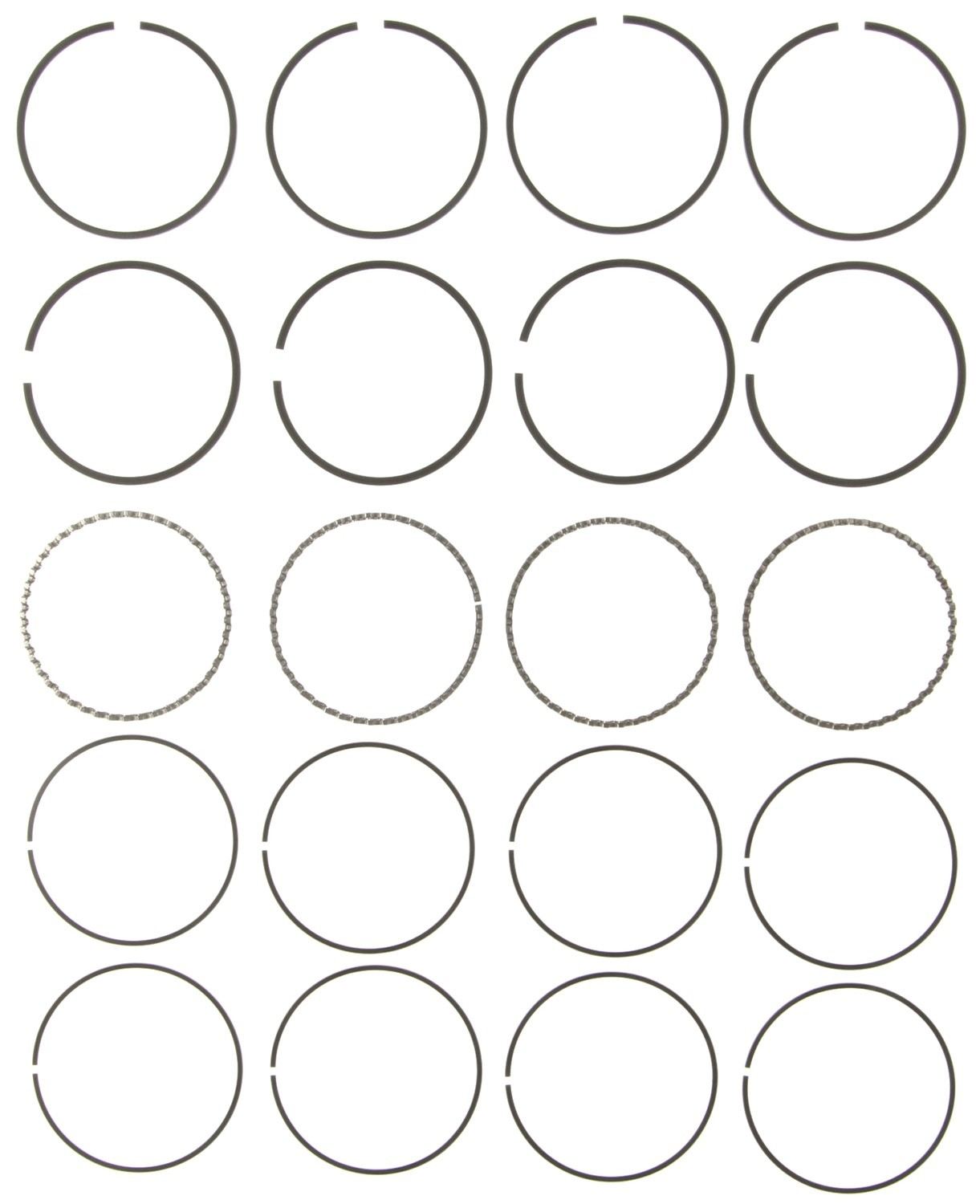 Mahle Rings Chry 156 2.6L Eng 84-89 Mits. 2555cc Eng 84-89 Chrome Ring Set 41457CP