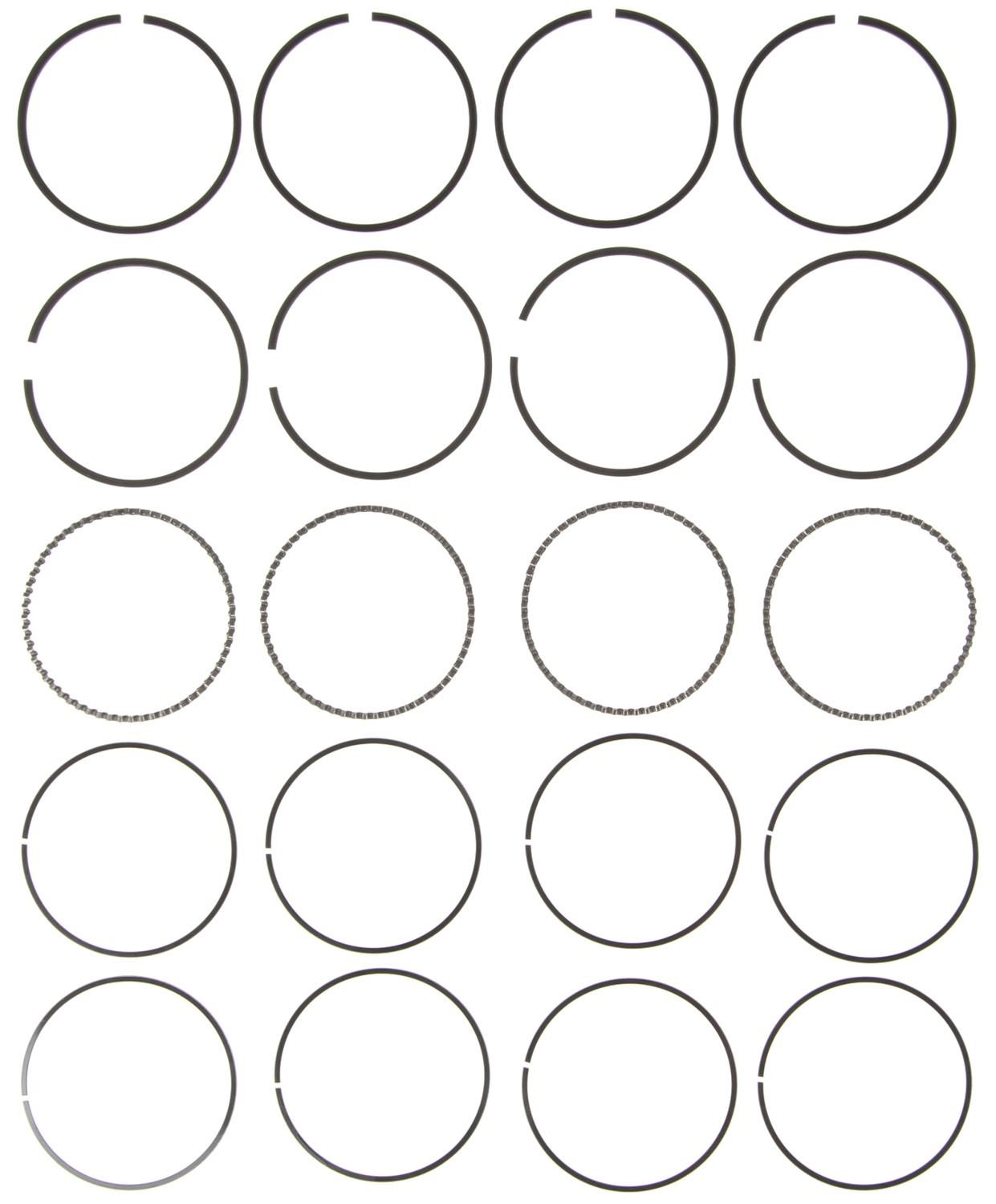 Mahle Rings GMC Pass 121 2.0L OHC Eng 87-94 Chrome Ring Set 41470CP